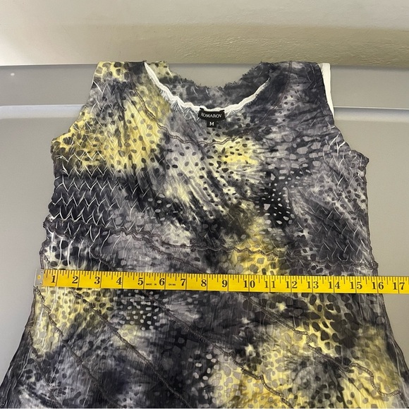 Komarov Dress Crinkle Starry Night Dark Fairy Artsy Handkerchief Hem Medium - Picture 10 of 12